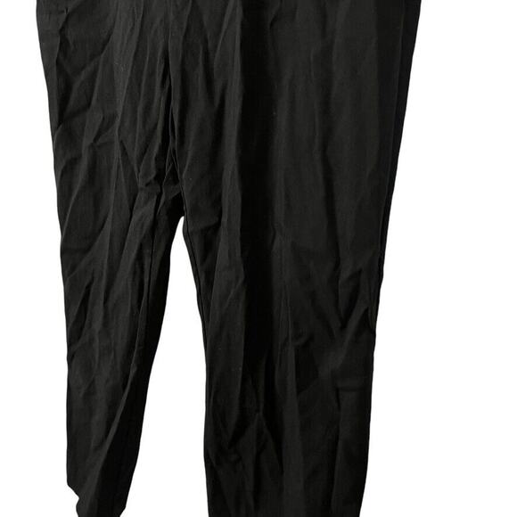 Chicos Womens Black Stretch Pull On Tapered Flat Front Pants Slacks sz 3R / 16 - Picture 9 of 15